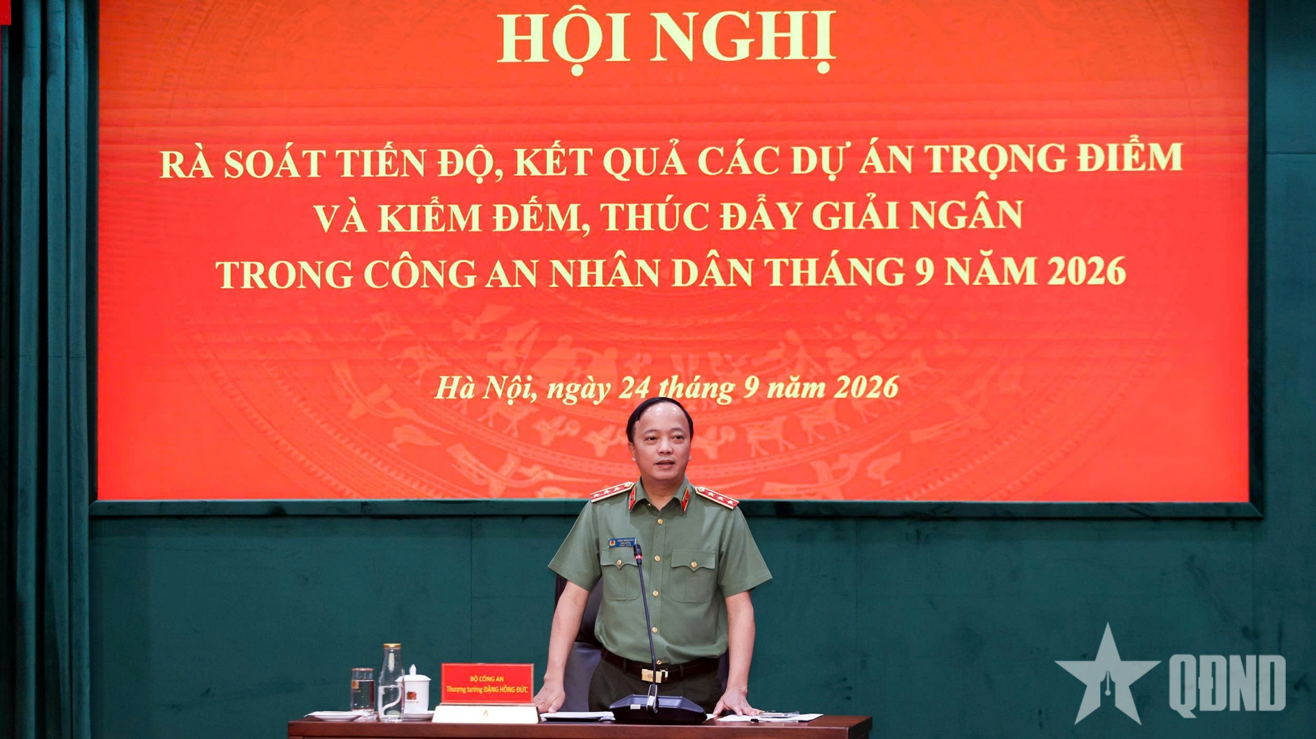 Bảo đảm tiến độ các dự án trọng điểm trong Công an nhân dân